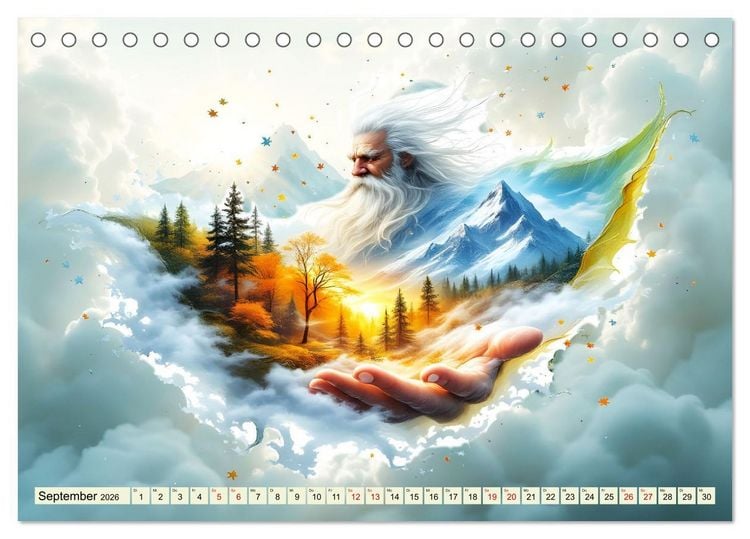 Produktbild: W&auml;chter der Natur (Tischkalender 2026 DIN A5 quer), CALVENDO Monatskalender