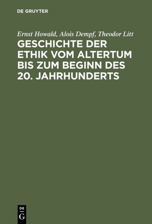 Produktbild: Geschichte der Ethik vom Altertum bis zum Beginn des 20. Jahrhunderts