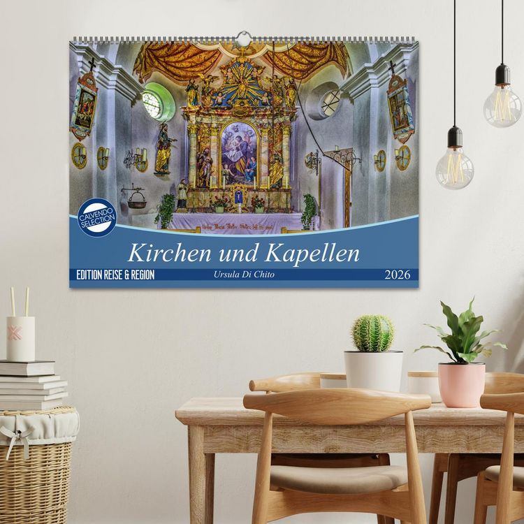 Produktbild: Kirchen und Kapellen (Wandkalender 2026 DIN A2 quer), CALVENDO Monatskalender