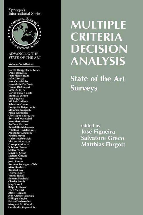Produktbild: Multiple Criteria Decision Analysis: State of the Art Surveys
