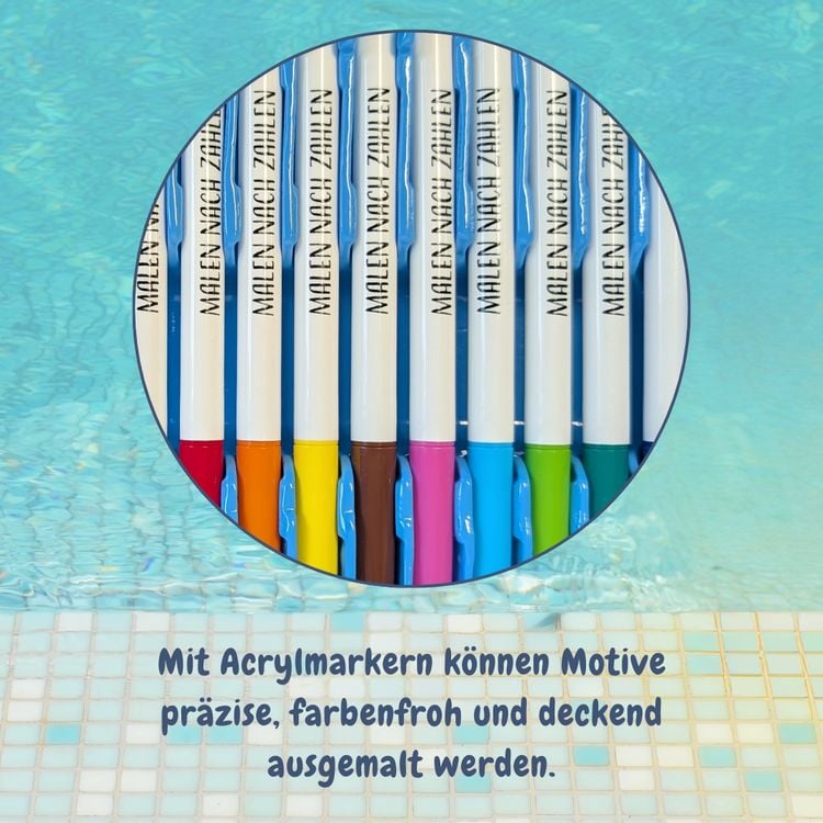 Produktbild: Die wunderbare Kreativbox Malen nach Zahlen - Urlaubstr&auml;ume