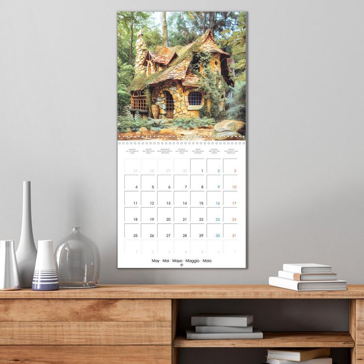 Produktbild: Cabanes f&eacute;eriques (Calendrier mural carr&eacute; 2026 30x30 cm) Calendrier double avec une page pour vos prises de notes