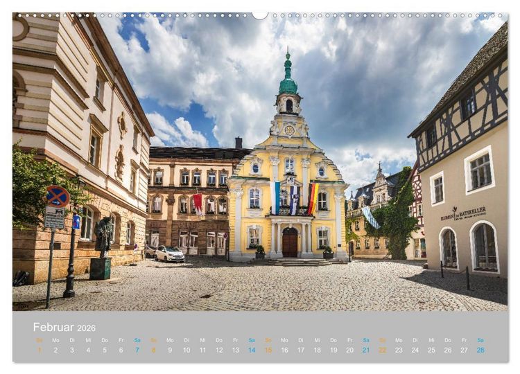 Produktbild: Kulmbach - zu F&uuml;&szlig;en der Plassenburg (Wandkalender 2026 DIN A2 quer), CALVENDO Monatskalender
