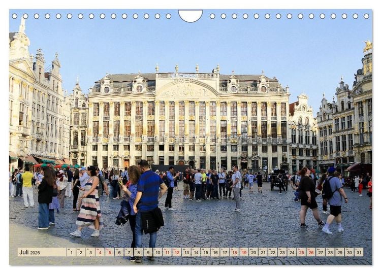 Produktbild: Br&uuml;ssel - Spannende Metropole (Wandkalender 2026 DIN A4 quer), CALVENDO Monatskalender