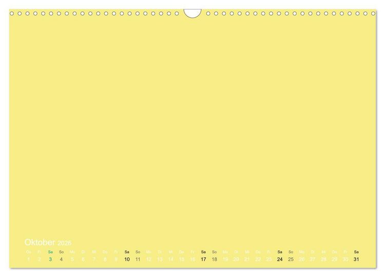 Produktbild: Bastelkalender - Gelb (Wandkalender 2026 DIN A3 quer), CALVENDO Monatskalender