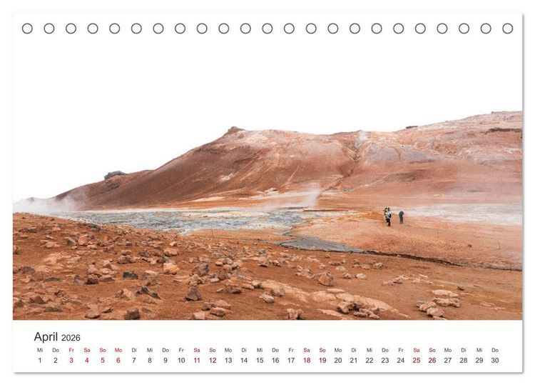 Produktbild: Island - Mehr als nur eine Insel. (Tischkalender 2026 DIN A5 quer), CALVENDO Monatskalender