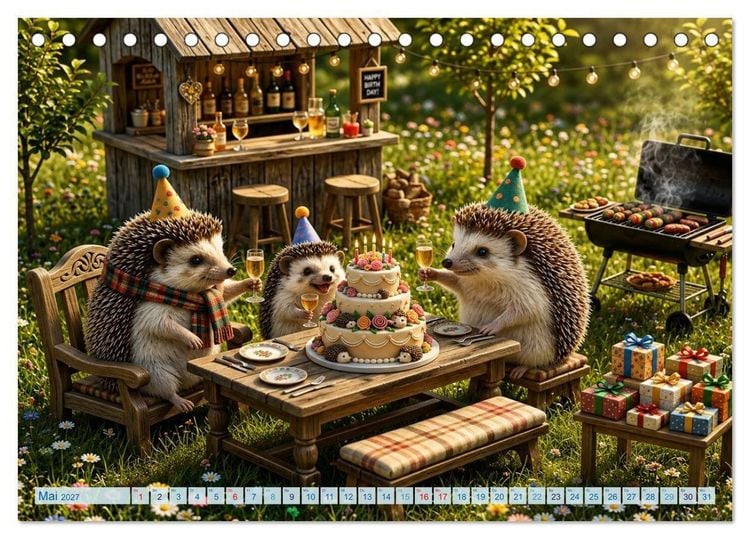 Produktbild: Die zauberhafte Welt der Iglis (Tischkalender 2027 DIN A5 quer), CALVENDO Monatskalender