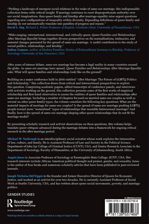 Produktbild: Queer Families and Relationships After Marriage Equality