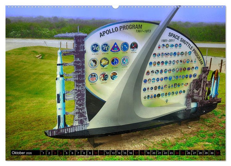 Produktbild: Kennedy Space Center (Wandkalender 2026 DIN A2 quer), CALVENDO Monatskalender