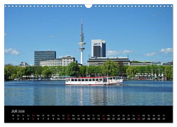Produktbild: Hamburg . Das Tor zur Welt... (Wandkalender 2026 DIN A3 quer), CALVENDO Monatskalender