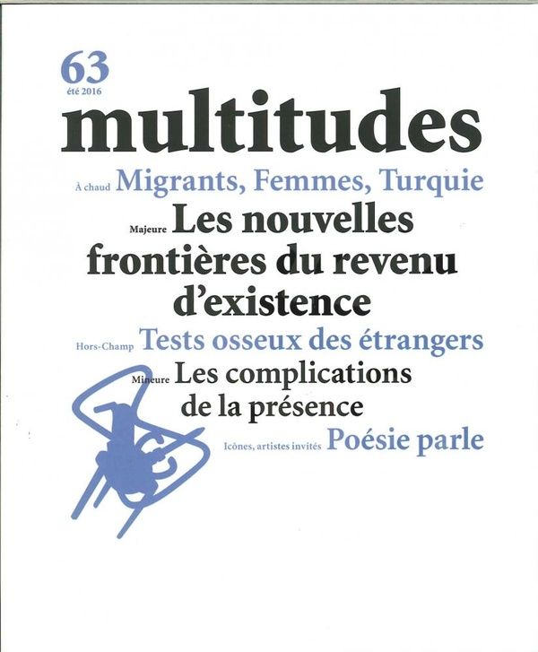 Produktbild: Revue Multitudes; Multitudes N 63 les Nouvelles Frontieres du Revenu