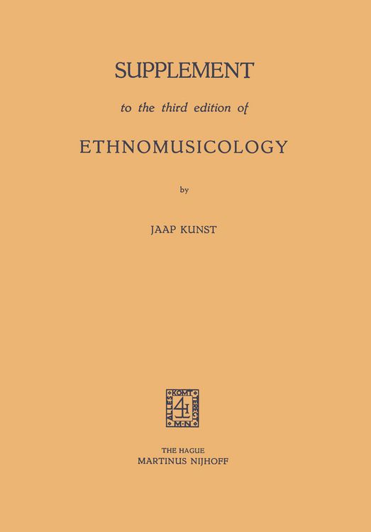 Produktbild: Supplement to the third edition of Ethnomusicology