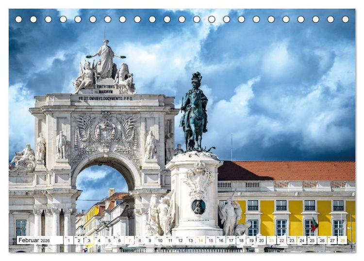 Produktbild: Mein Lissabon (Tischkalender 2026 DIN A5 quer), CALVENDO Monatskalender