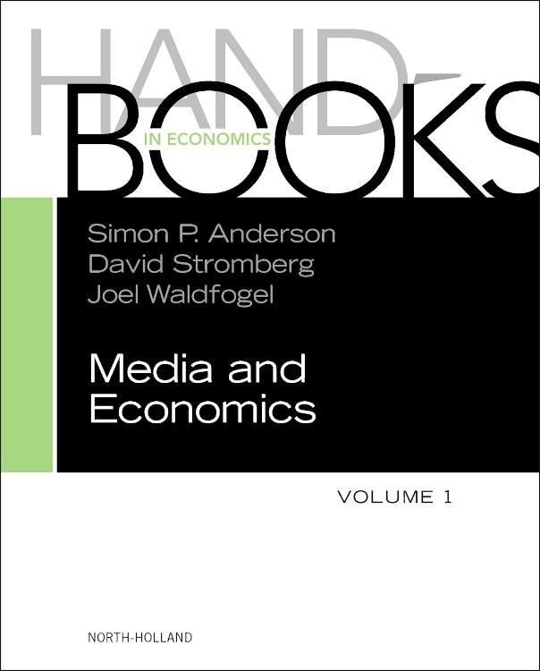 Produktbild: Handbook of Media Economics, Vol 1a