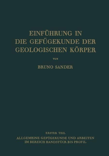 Produktbild: Einf&uuml;hrung in die Gef&uuml;gekunde der Geologischen K&ouml;rper