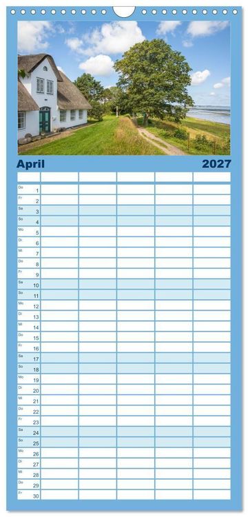 Produktbild: Familienplaner 2027 - Sylt s&uuml;chtig mit 5 Spalten (Wandkalender, 21 x 45 cm) CALVENDO