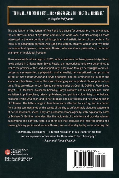 Produktbild: Letters of Ayn Rand