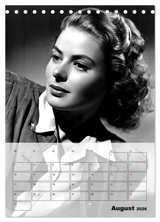 Produktbild: Filmstars der goldenen Leinwandjahre (Tischkalender 2026 DIN A5 hoch), CALVENDO Monatskalender