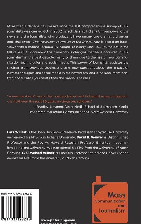 Produktbild: The American Journalist in the Digital Age