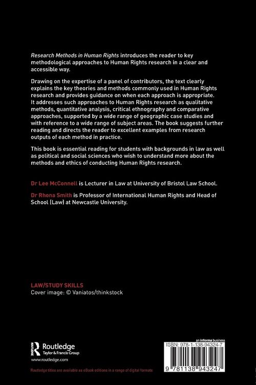 Produktbild: Research Methods in Human Rights