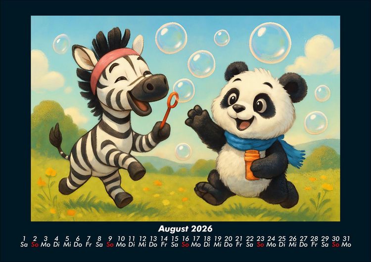Produktbild: Zara & Pippin - Beste Freunde f&uuml;rs Jahr 2026 Fotokalender DIN A4