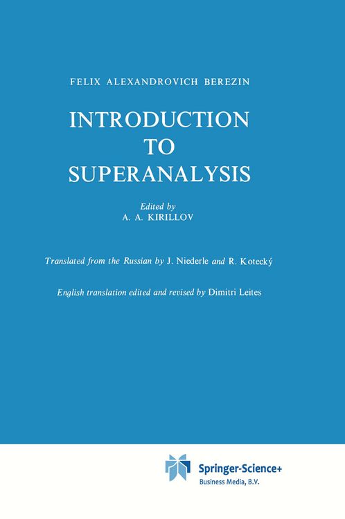 Produktbild: Introduction to Superanalysis