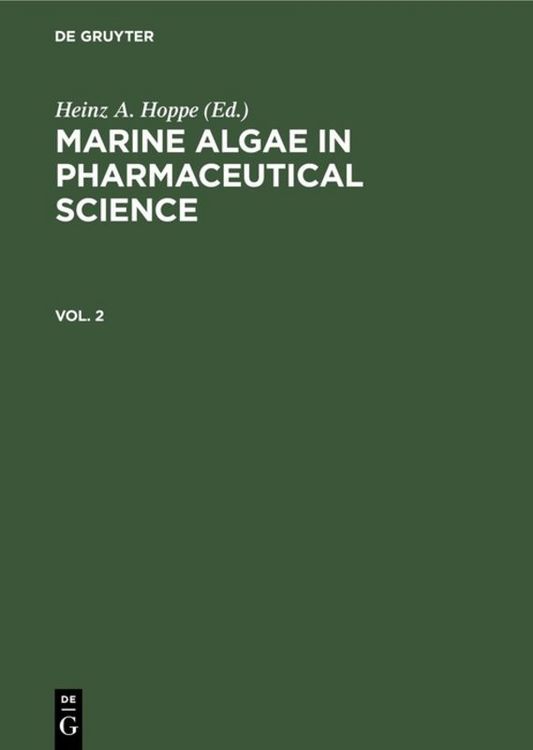 Produktbild: Marine Algae in Pharmaceutical Science. Vol. 2