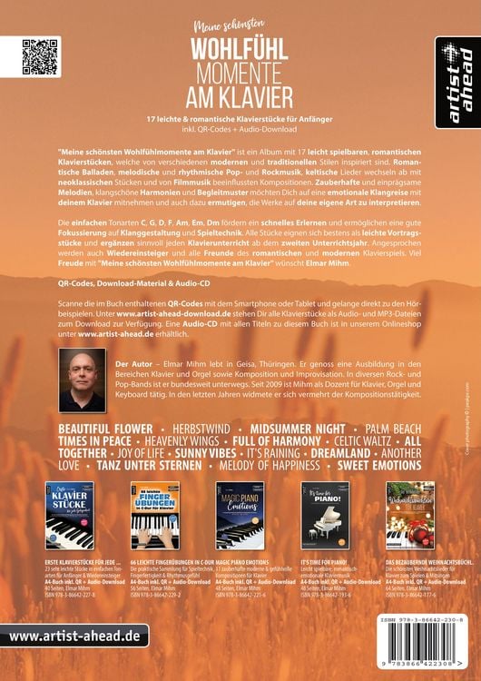 Produktbild: Meine sch&ouml;nsten Wohlf&uuml;hlmomente am Klavier