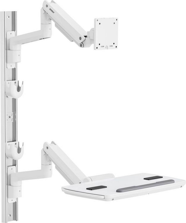 Produktbild: SpeaKa Professional Monitor-Wandhalterung SP-MM-961 1 Display(s) 43,2cm (17\") - 124,5cm (49\") Wei&szlig; H&ouml;henverstellbar, Schwenkbar