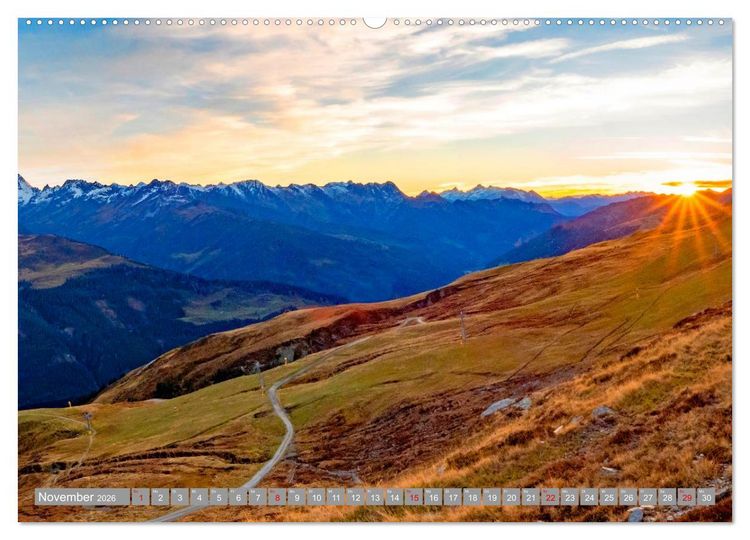 Produktbild: Die Zillertaler Alpen (Wandkalender 2026 DIN A2 quer), CALVENDO Monatskalender