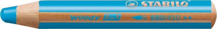 Produktbild: STABILO Buntstift, Wasserfarbe & Wachsmalkreide - woody 3 in 1 - 6er Pack - mit 6 verschiedenen Farben