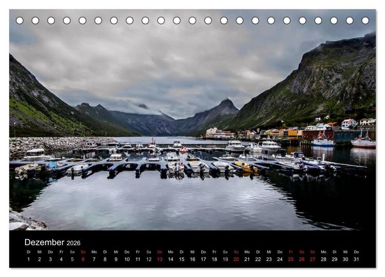 Produktbild: Erlebnis Norwegen: Narvik bis Troms&oslash; (Tischkalender 2026 DIN A5 quer), CALVENDO Monatskalender