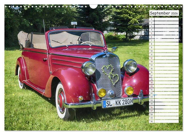 Produktbild: Mercedes Benz 170 Cabriolet (Wandkalender 2026 DIN A3 quer), CALVENDO Monatskalender