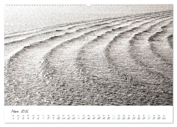 Produktbild: Meeresbilder - Nordsee-Impressionen (hochwertiger Premium Wandkalender 2026 DIN A2 quer), Kunstdruck in Hochglanz