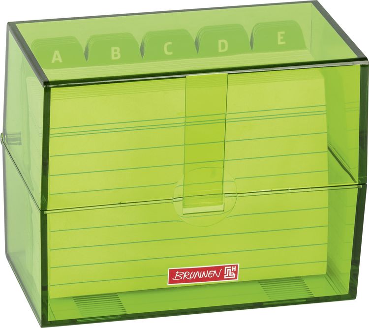 Produktbild: Brunnen Karteibox A7 gef&uuml;llt kiwi