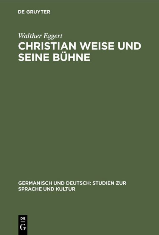 Produktbild: Christian Weise und seine B&uuml;hne