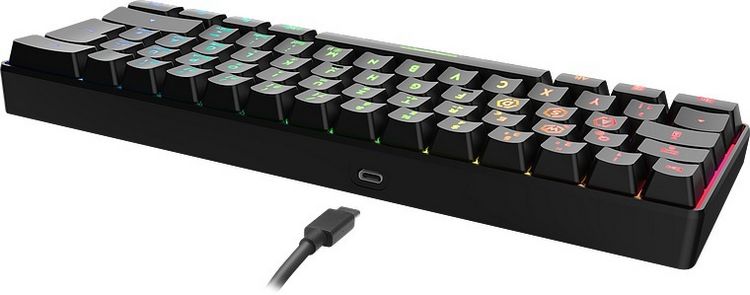 Produktbild: SPEEDLINK LETOS RGB 60% Gaming Keyboard, black - DE layout