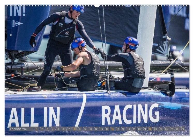 Produktbild: All In Racing - Segeln am Limit - Fotografien von Jens Hoyer (Wandkalender 2026 DIN A2 quer), CALVENDO Monatskalender