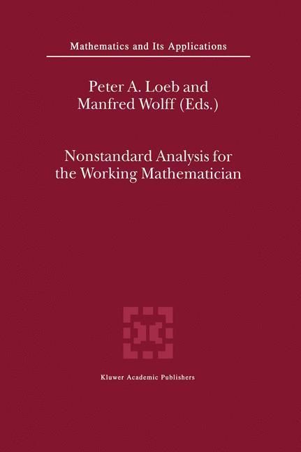 Produktbild: Nonstandard Analysis for the Working Mathematician