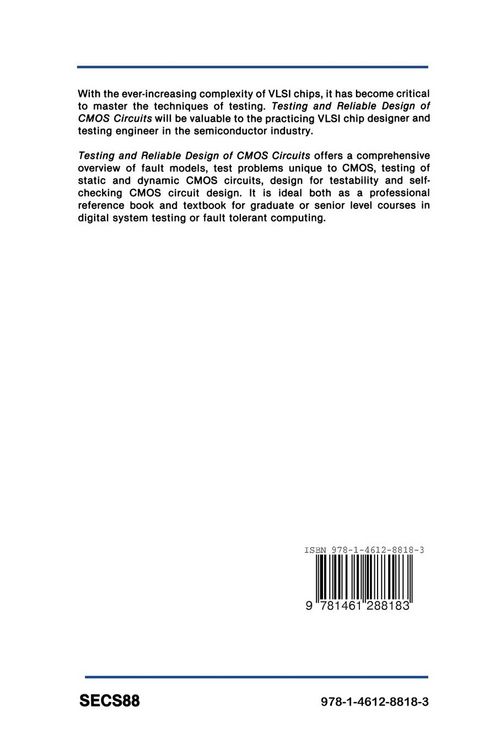 Produktbild: Testing and Reliable Design of CMOS Circuits