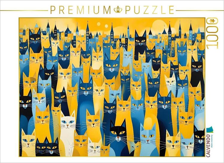 Produktbild: CALVENDO Puzzle Katzengewimmel | 1000 Teile Lege-Gr&ouml;&szlig;e 64x48cm Foto-Puzzle f&uuml;r gl&uuml;ckliche Stunden