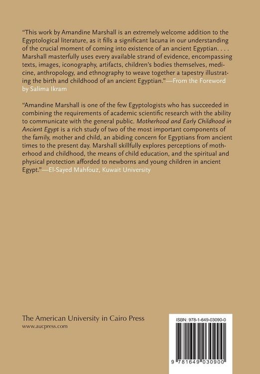 Produktbild: Marshall, A: Motherhood and Early Childhood in Ancient Egypt