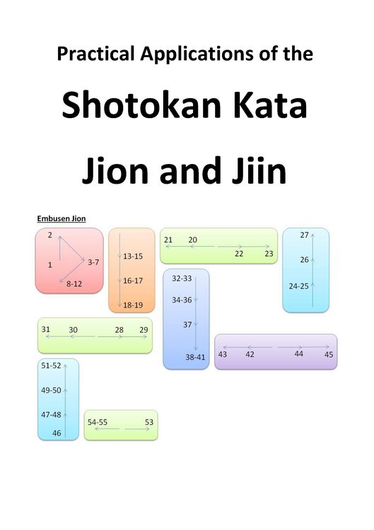 Produktbild: Practical Applications of the Shotokan Kata Jion and Jiin