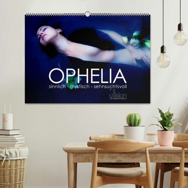 Produktbild: OPHELIA, sinnlich - mystisch - sehnsuchtsvoll (Wandkalender 2026 DIN A2 quer), CALVENDO Monatskalender