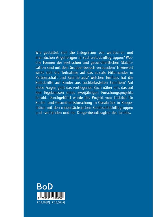 Produktbild: St&auml;rkung von Angeh&ouml;rigen aus suchtbelasteten Partnerschaften und Familien durch Hilfe zur Selbsthilfe