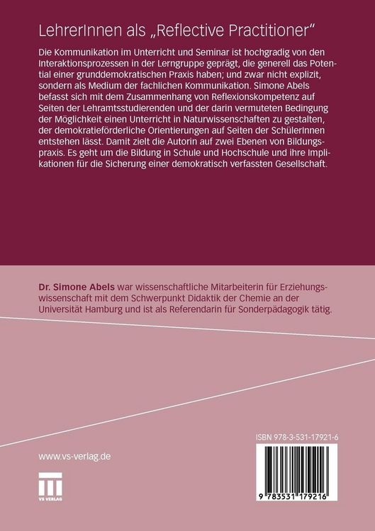 Produktbild: LehrerInnen als &bdquo;Reflective Practitioner&ldquo;