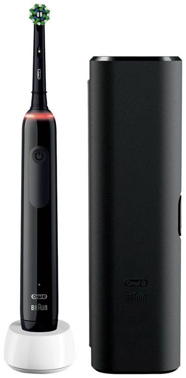Produktbild: Oral-B Pro 3 3500 black 075991 Elektrische Zahnb&uuml;rste Rotierend/Oszilierend/Pulsieren Schwarz