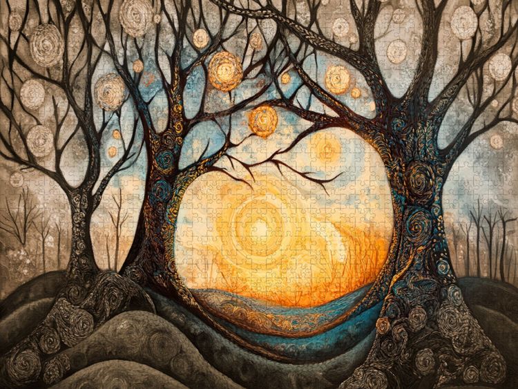 Produktbild: CALVENDO Puzzle Fl&uuml;stern der Kronen | 1000 Teile Lege-Gr&ouml;&szlig;e 64x48cm Foto-Puzzle f&uuml;r gl&uuml;ckliche Stunden