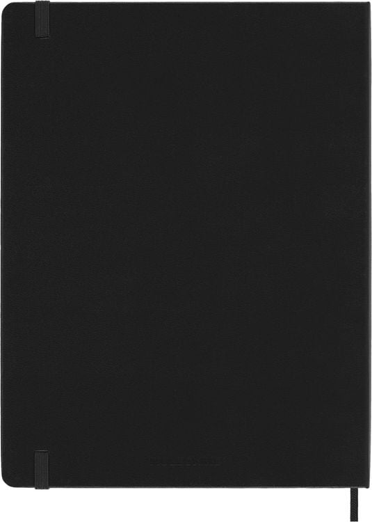 Produktbild: Moleskine 18 Monate Wochen Notizkalender 2026/2027, XL, 1 Wo = 1 Seite, Rechts linierte Seite, Fester Einband, Schwarz