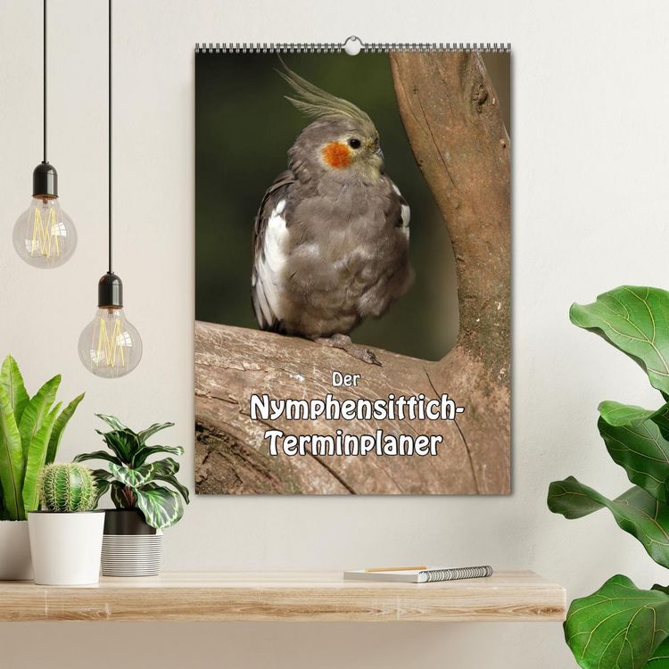 Produktbild: Der Nymphensittich-Terminplaner (Wandkalender 2026 DIN A2 hoch), CALVENDO Monatskalender